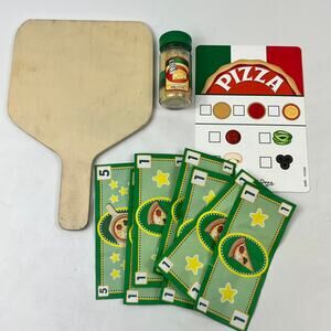 Melissa & Doug Pizza Oven Play Set Replacement Parts Money Paddle Menu Parmesan